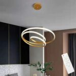 lampadario led oro