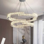 lampadario led cristalli